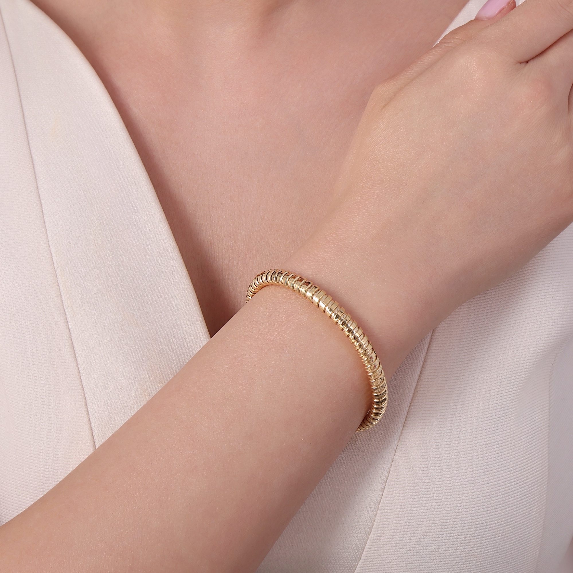 Tubogas Colleciion Silver Bracelet