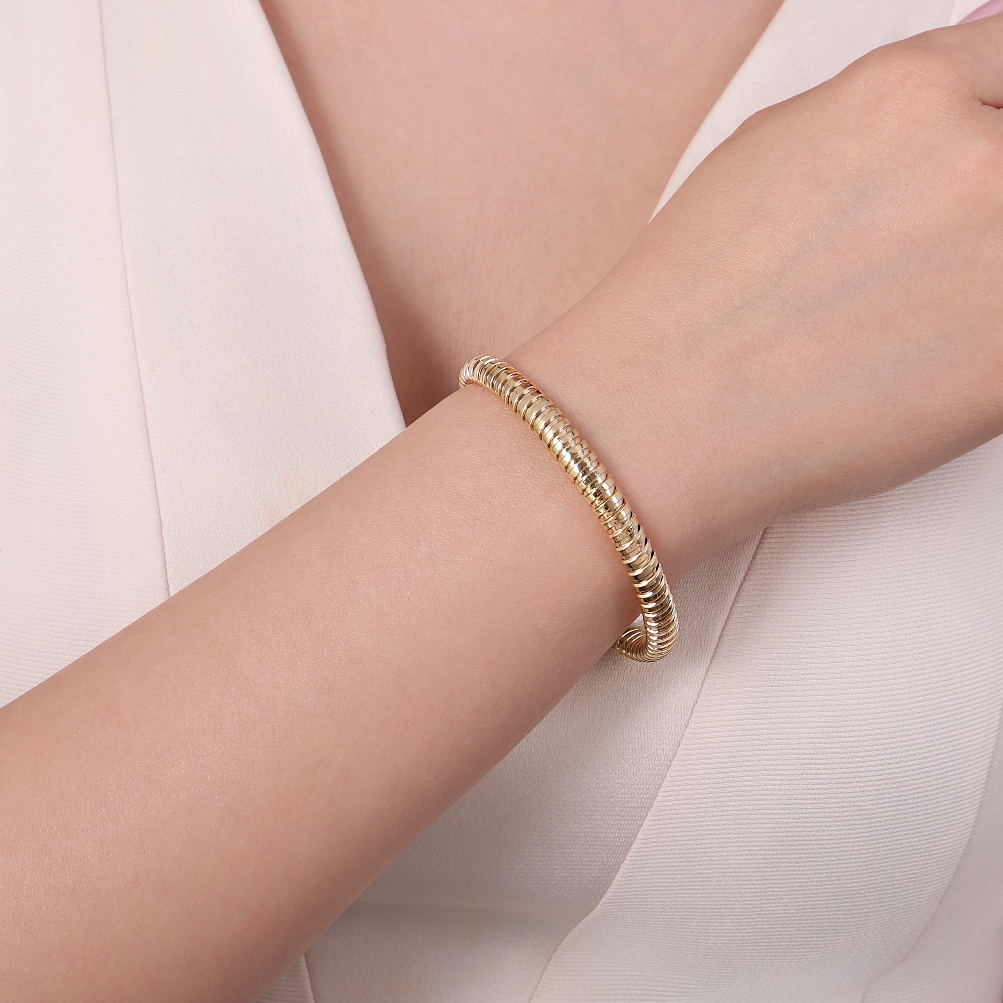 Tubogas Colleciion Silver Bracelet