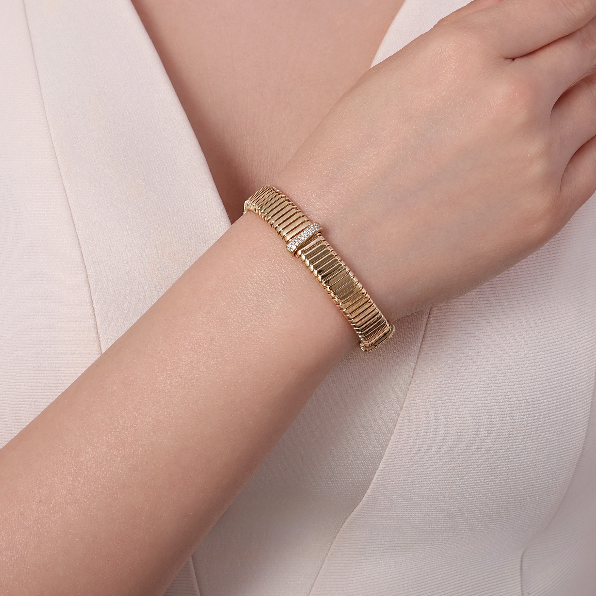 Tubogas Colleciion Silver Bracelet