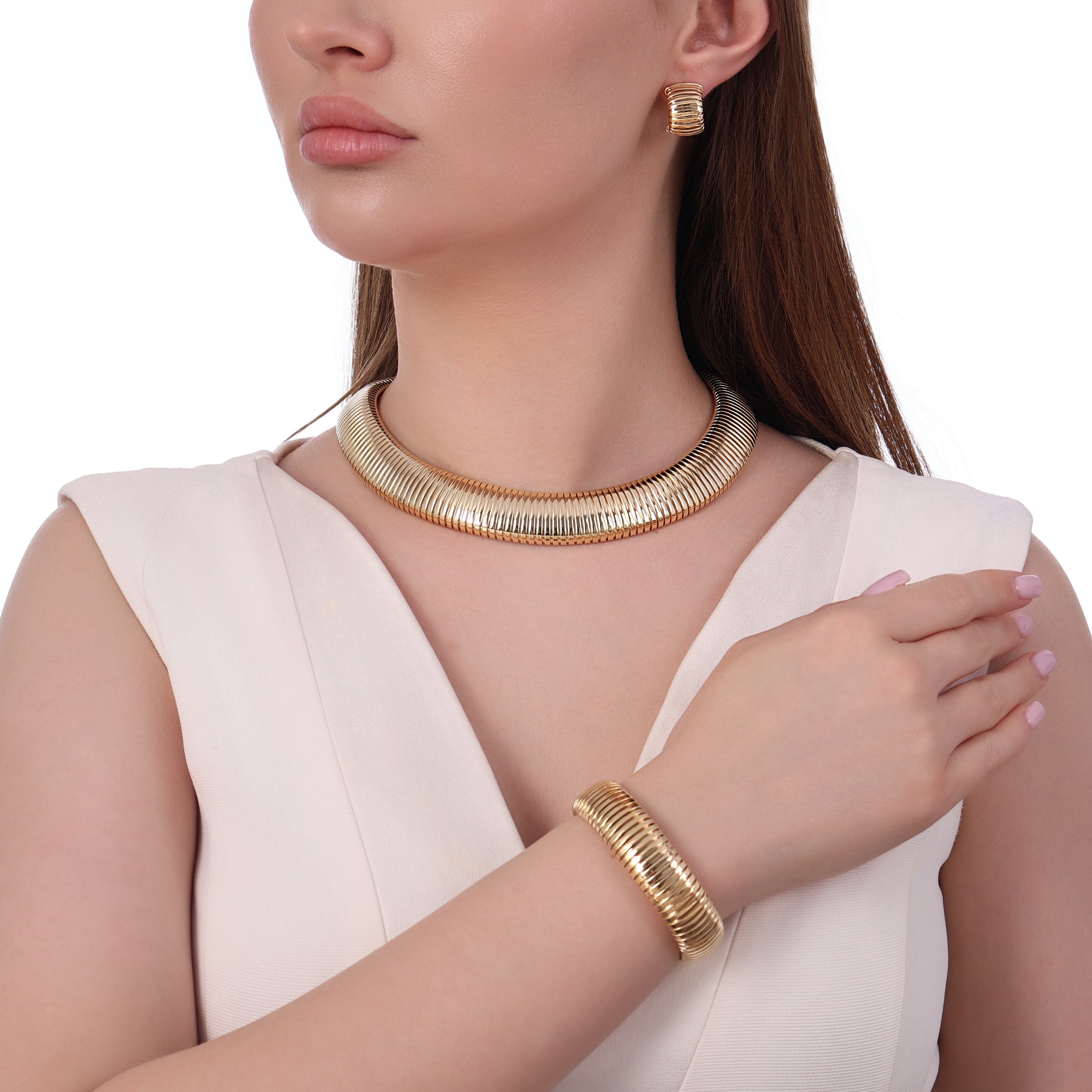 Tubogas Colleciion Silver Necklace