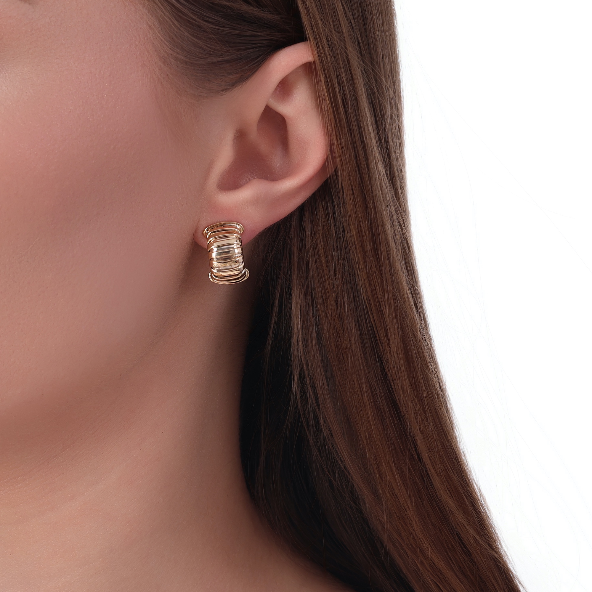 Tubogas Collection Silver Earring