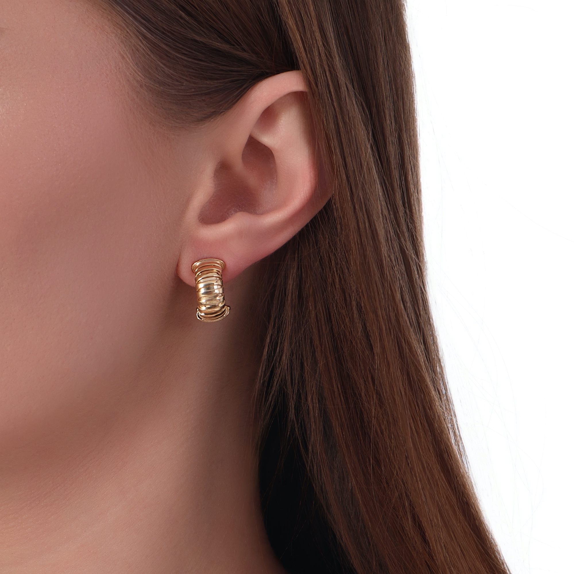 Tubogas Collection Silver Earring