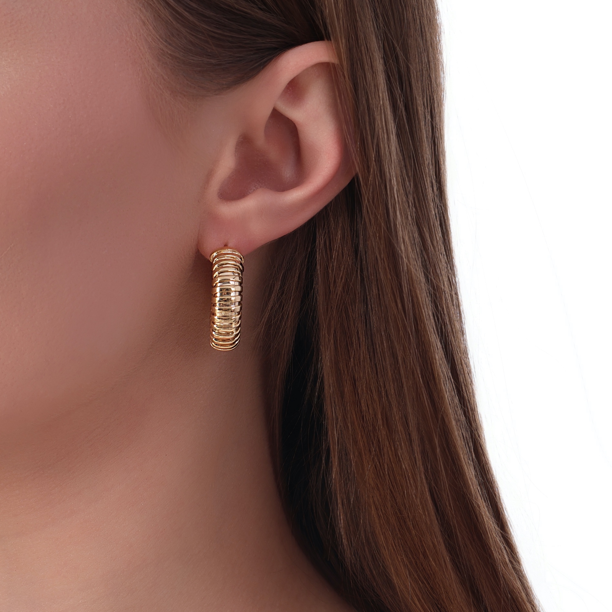 Tubogas Collection Silver Earring