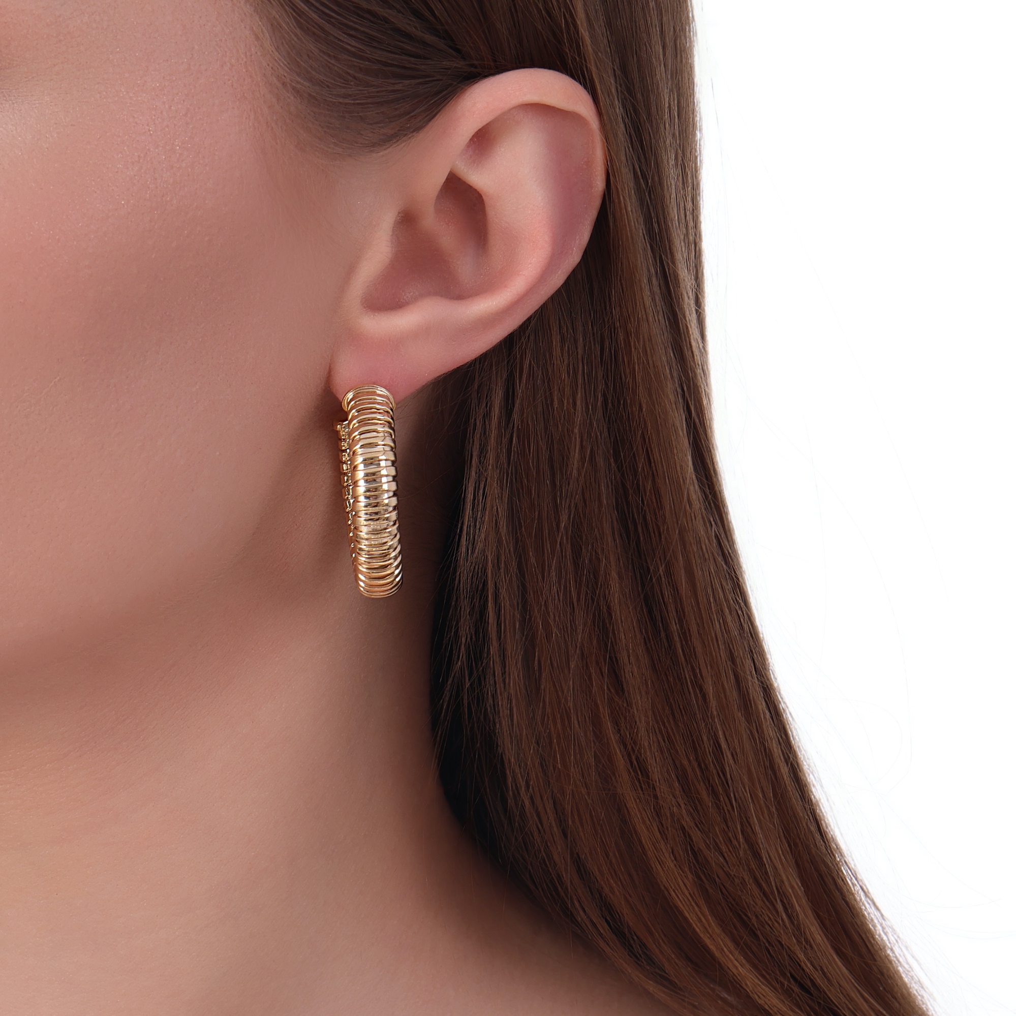 Tubogas Collection Silver Earring