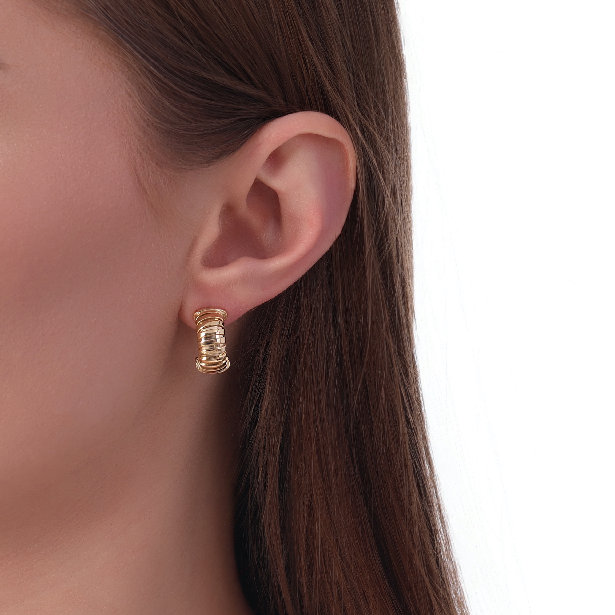 Tubogas Collection Silver Earring