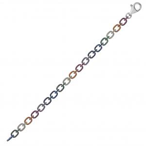 Rainbow DM3679-1-7CB Silver Bracelet