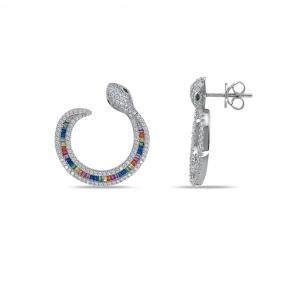 Rainbow DM4051-7CE Silver Earrings