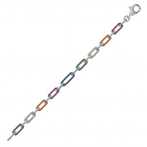 Rainbow DM4373-2-7CB Silver Bracelet