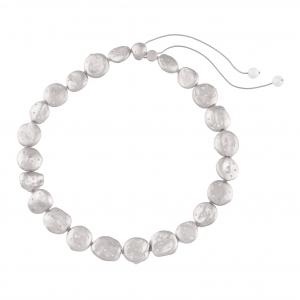 Clouds Amorf Silver Colored Necklace