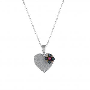Global Warming GWHP0037-Cz Silver Necklace