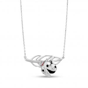 Ladybee Ladybug Designed Silver Necklace
