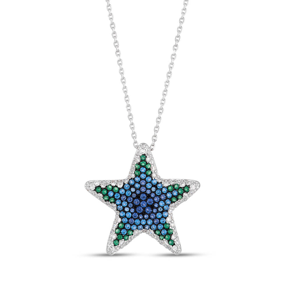 Dream Jungle Deniz Yıldızı Tasarımlı Silver Necklace