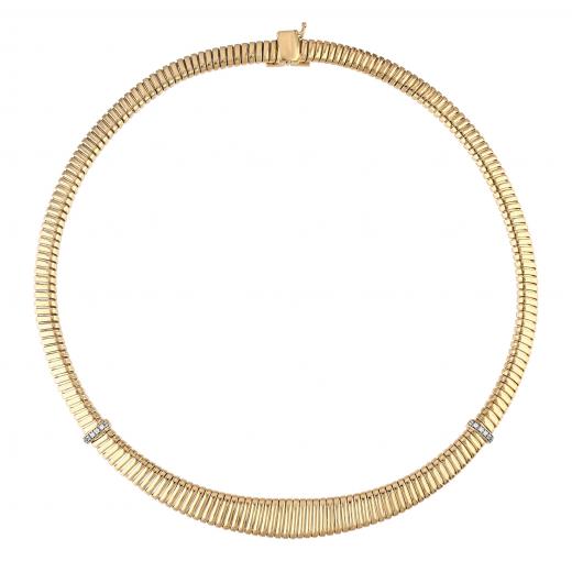 Tubogas Colleciion Silver Necklace