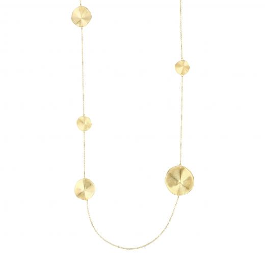 Sun Collection Textured Gold-Plated Silver Necklace