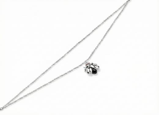 Ladybee Silver Necklace