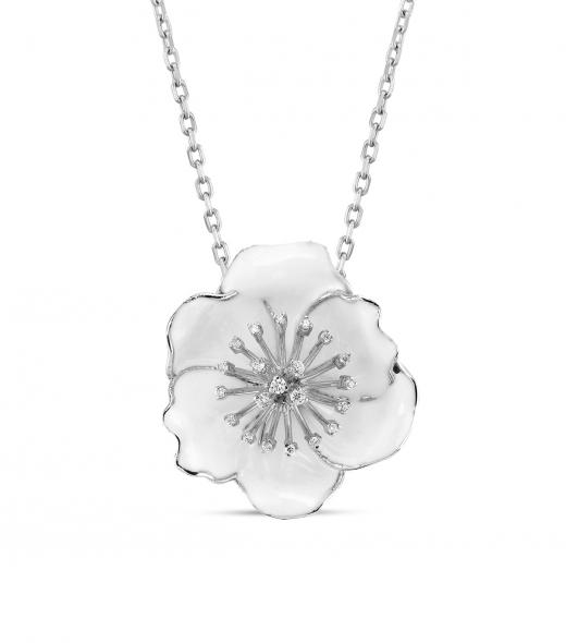 White Dreams WDHP0036-CZ Silver Necklace