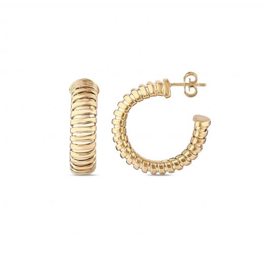 Tubogas Collection Silver Earring