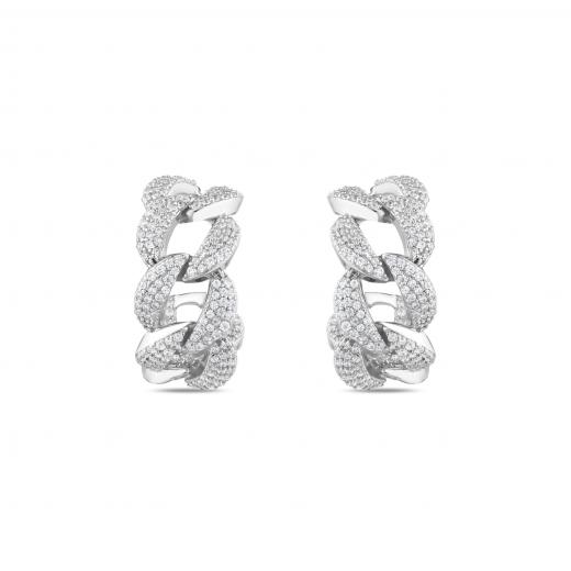 Rainbow DM3182E Silver Earrings