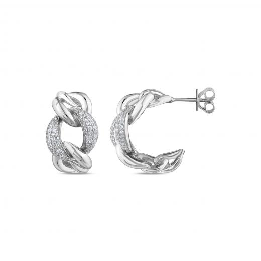 Rainbow DM4895E Silver Earrings