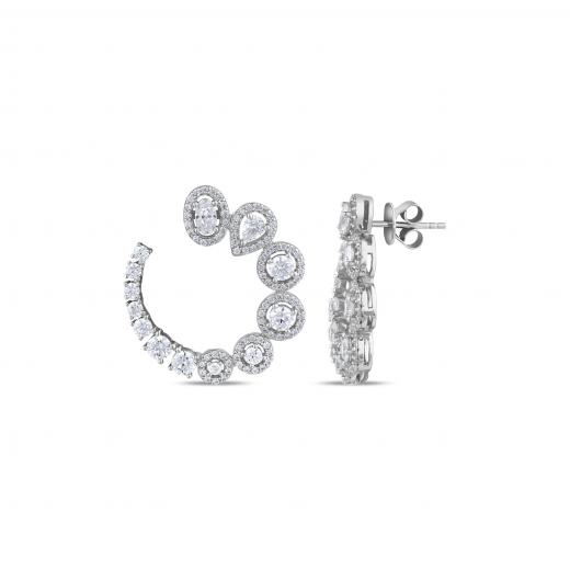 Rainbow DM5116E Silver Earrings