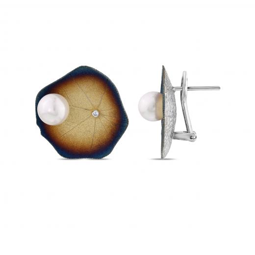 Global Warming GWHE0013W-CZ Silver Earring