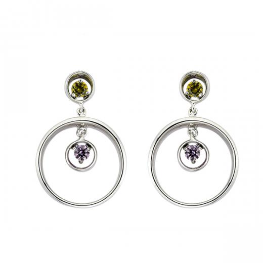 Hypnose HPFE0006-CZ Silver Earrings