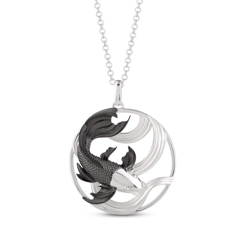 Koi Collection Black Fish Design Necklace