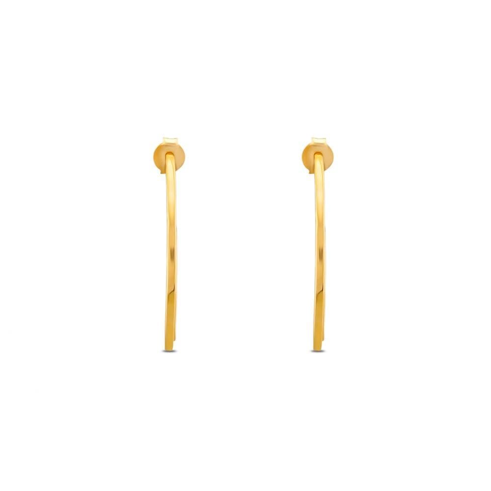 Lucky Gems Model-4 Malahit Taşlı Altın Renkli Gümüş Küpe