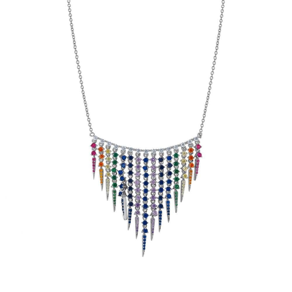 Rainbow D3196-7CNW Gümüş Kolye