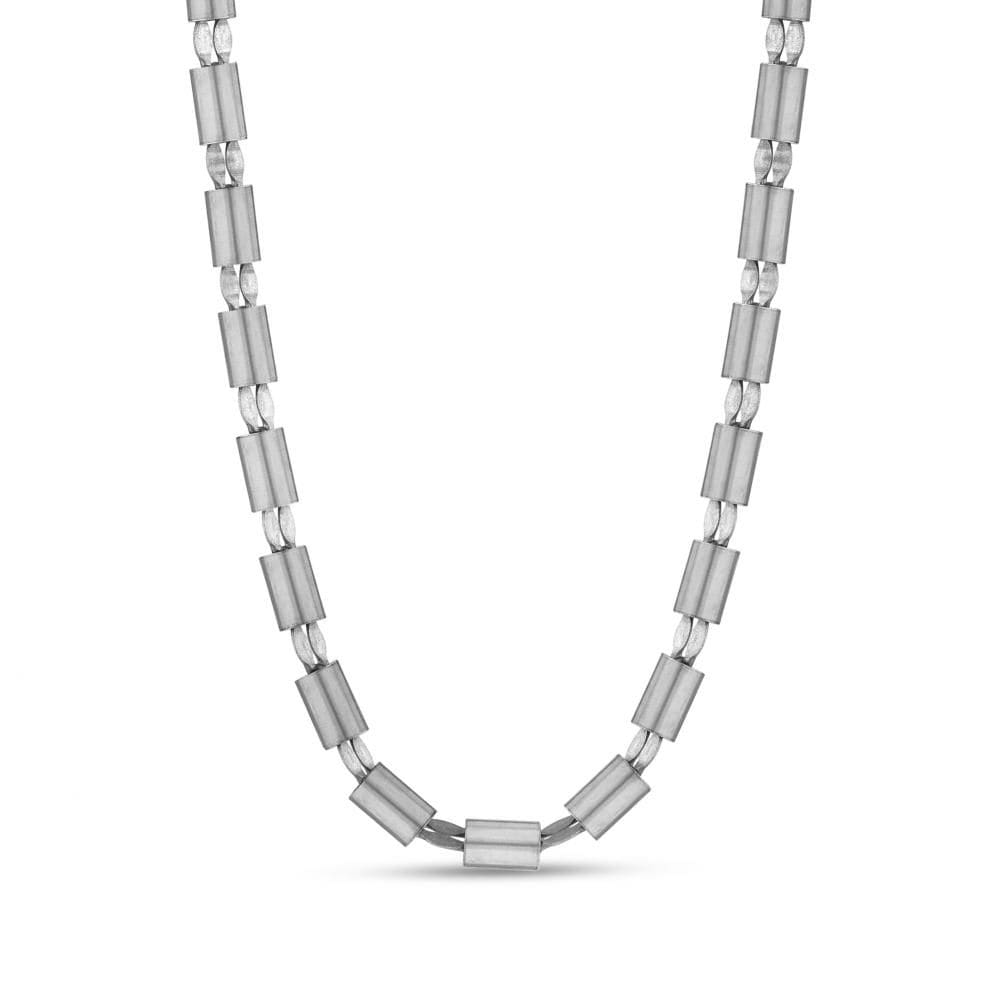 Bravoman Model-2 Zincirli Gümüş Erkek Kolye