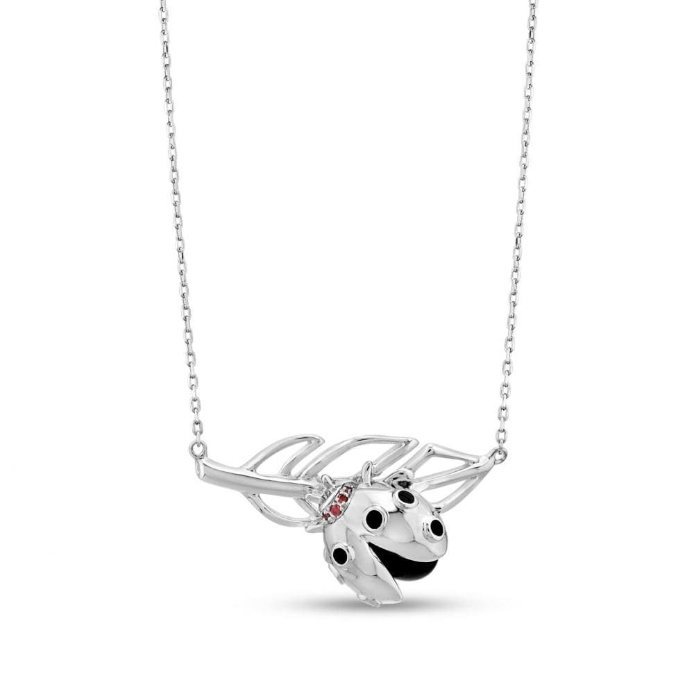 Ladybee Collection Ladybug Design Silver Necklace