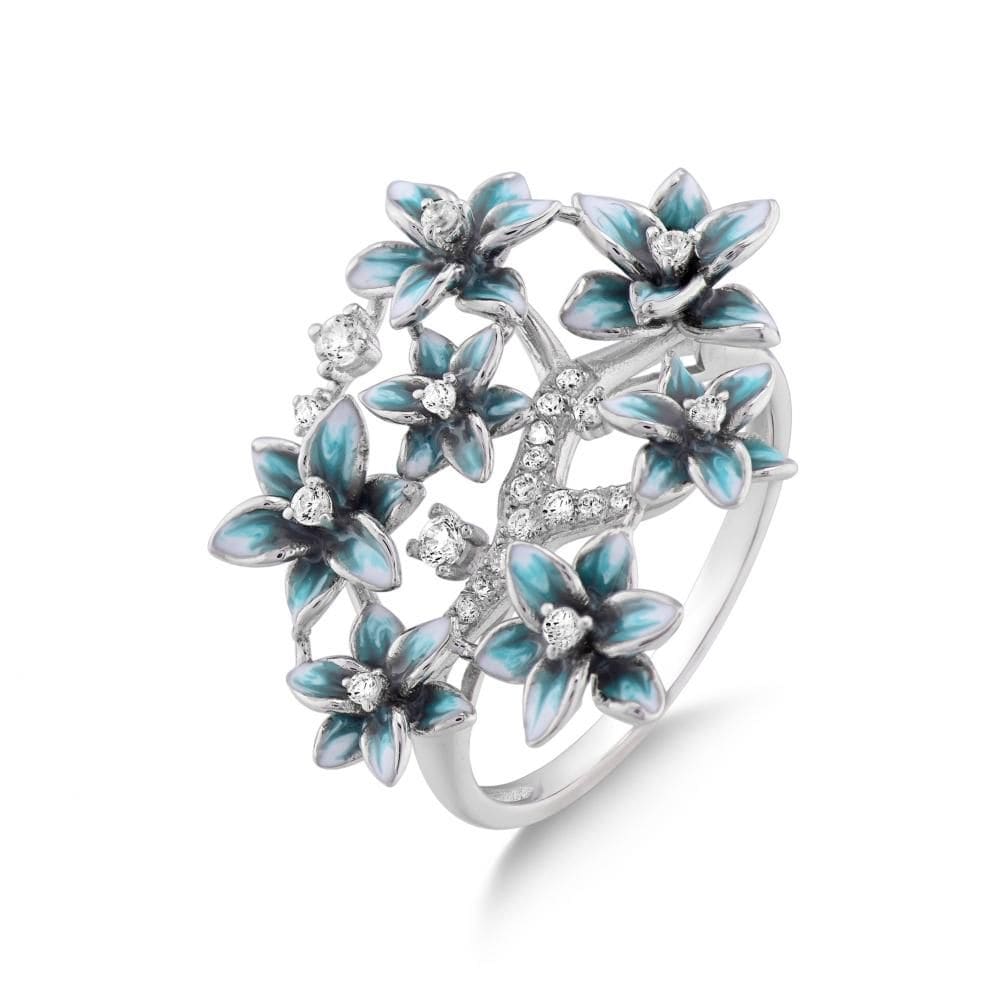 Zultanite Model-13 Enamelled Silver Ring