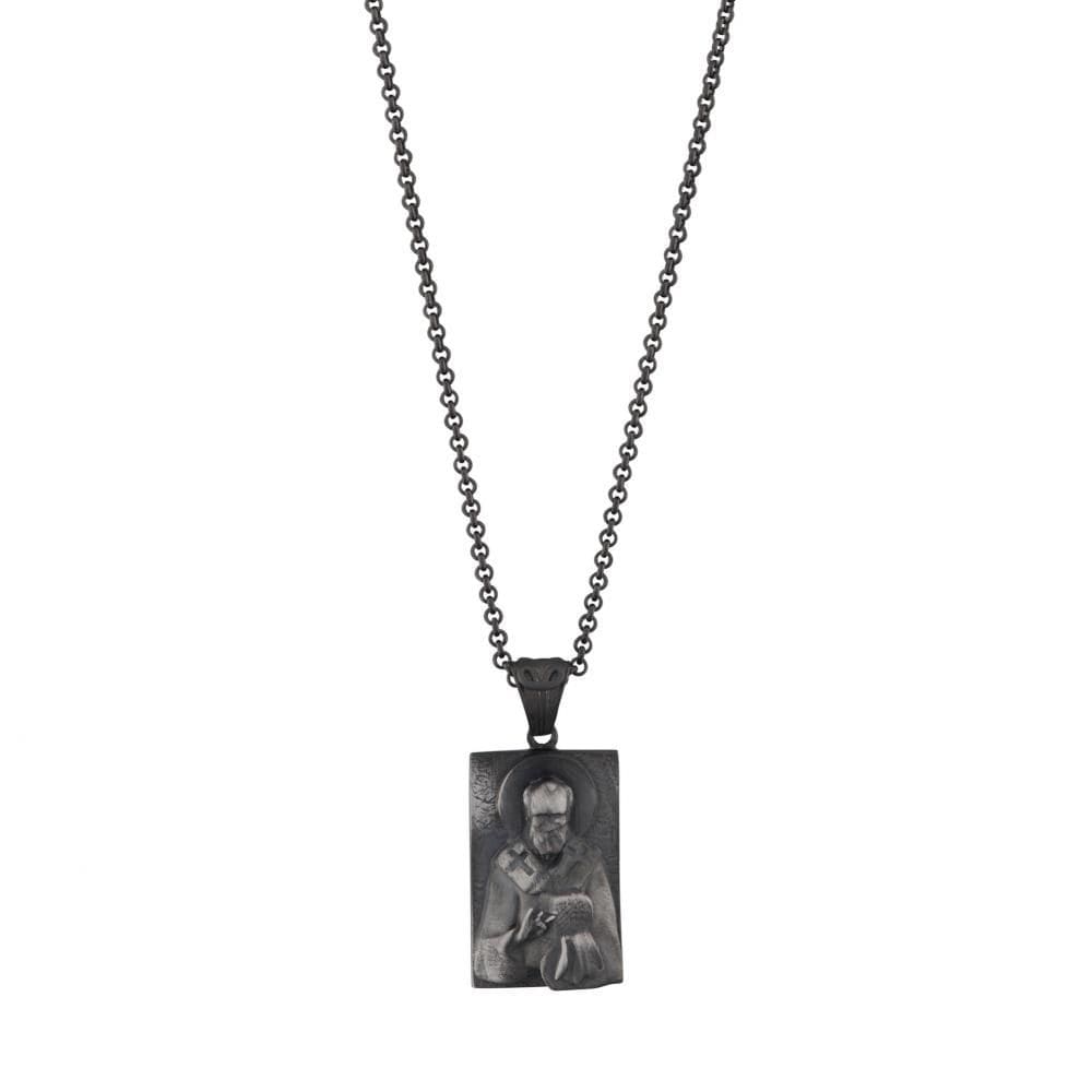 Santa Claus Santa Claus Design Silver Necklace