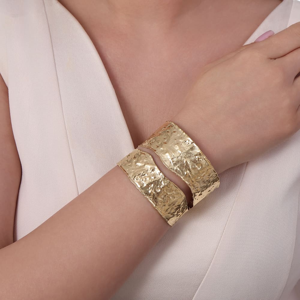 Sun Collection Textured Open Bracelet