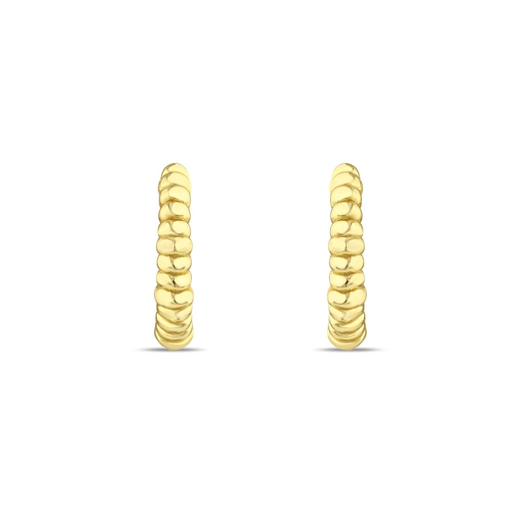 Sun Koleksiyonu Earcuff Kabartmalı Gümüş Küpe