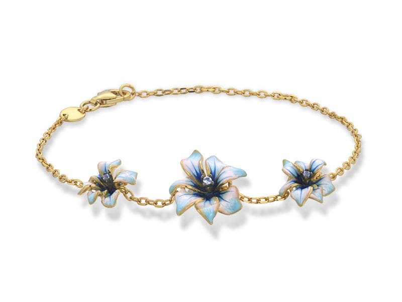 Zultanite Model-10 Enamelled Silver Bracelet
