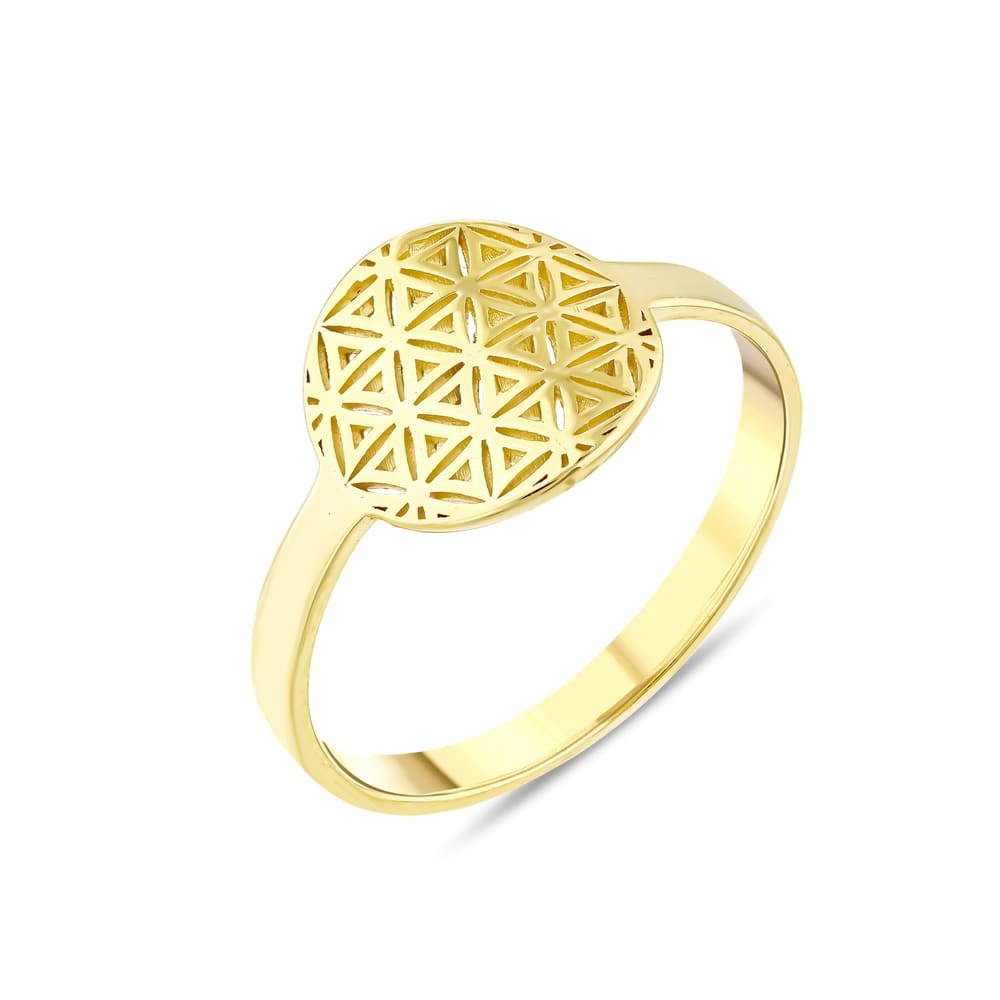 Flower Of Life NEXR1005Y-00 Gümüş Yüzük