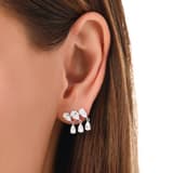 Gift Koleksiyonu Sıralı Damla Zirkon Taşlı Sallantılı Gümüş Küpe 3