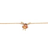 Fairy Tales Collection Pink-Yellow Dress Water Fairy Design Silver Bracelet 2