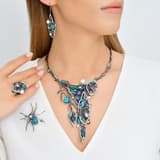 Серебряное колье Spider Model-2 с черным родиевым покрытием 3