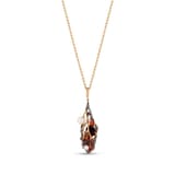 Spider Chain Yellow Rhodium Plated Silver Necklace 1