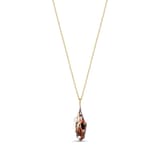 Spider Chain Yellow Rhodium Plated Silver Necklace 2