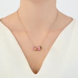 Fairy Tales Collection Pink Fairy and Flower Themed Silver Necklace 3