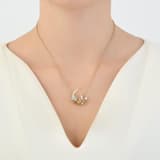 Fairy Tales Collection Yellow Plated Crescent Moon and Fairy Figure Enamelled Silver 3