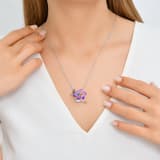 Fairy Tales Collection Purple Flower and Water Fairy Enamelled Silver Necklace 3