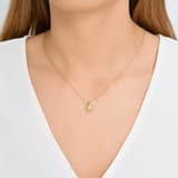 Fairy Tales Collection Pink-Yellow Dress Water Fairy Design Silver Necklace 3