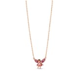 Fairy Tales Collection Pink-White Dress Water Fairy Design Silver Necklace 2