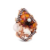 Spider Model-2 Rose Rhodium Plated Silver Ring 2
