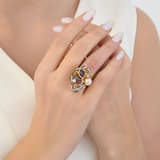 Серебряное кольцо Spider с желтым родиевым покрытием 3