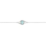 Lucky Gems Koleksionu Larimar Taşlı Zirkon Gümüş Bileklik 2